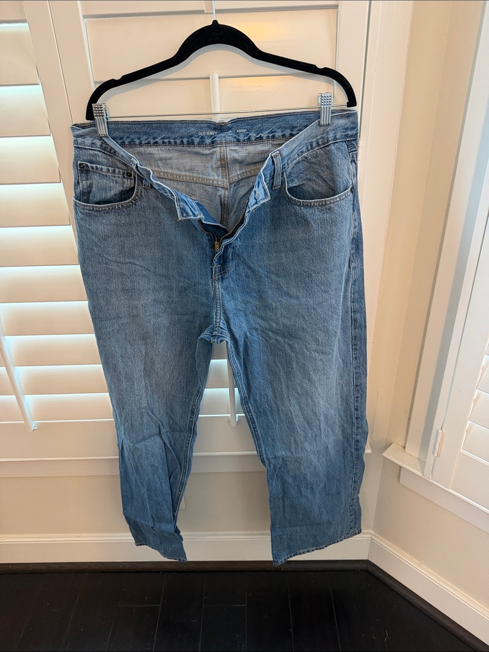 Classic Light Blue Baggy Men Jeans